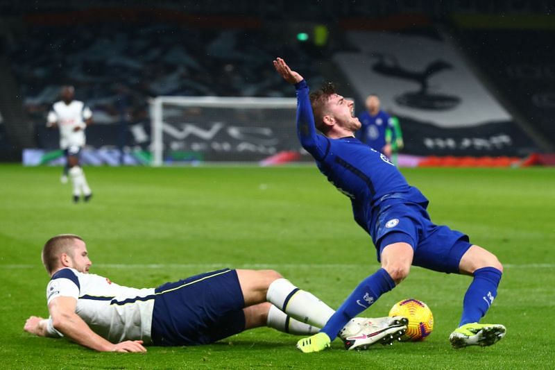 Eric Dier's lazy challenge early on resulted in Chelsea's opener
